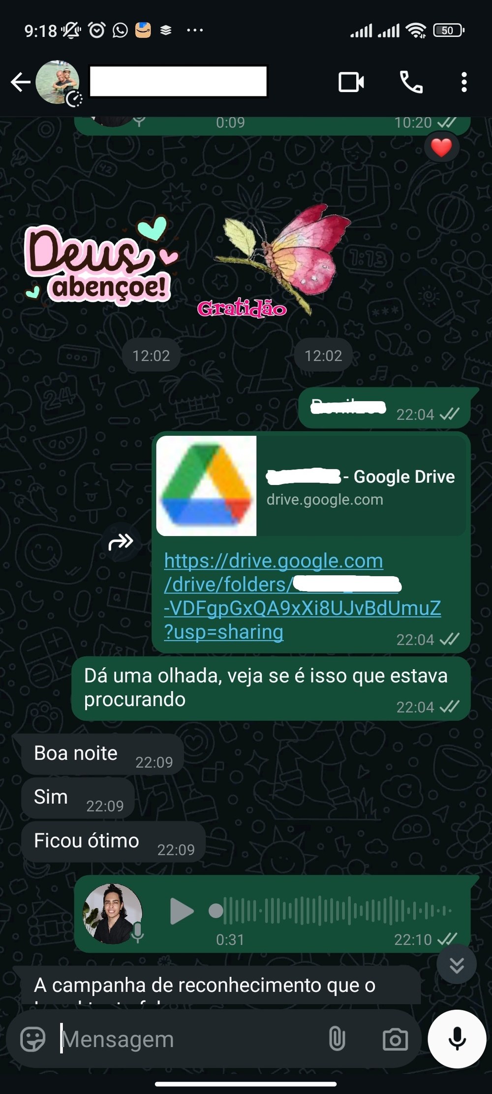 Entrega aprovada pelo cliente
